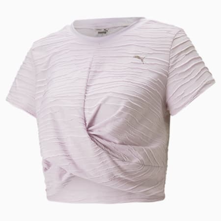 Studio Skimmer Women's Training  T-shirt, Lavender Fog, small-IND