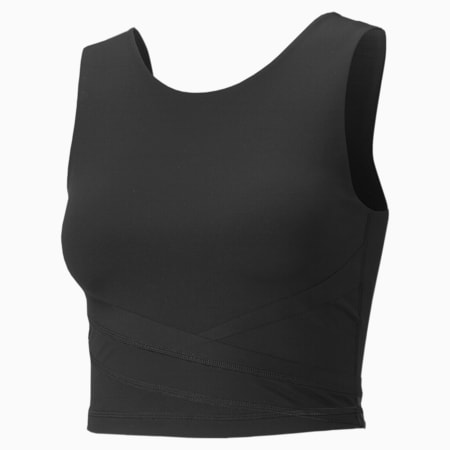 EVERSCULPT Fitted Women's Training Tank Top, Puma Black, small-PHL