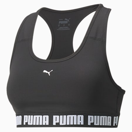 PUMA Strong Mid-Impact Women's Training Bra, Puma Black, small-IND