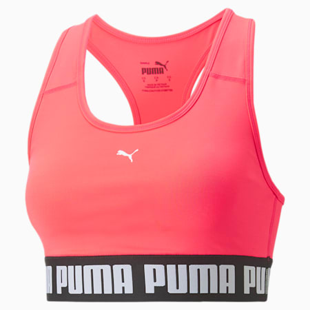 PUMA Strong Mid-Impact Women's Training Bra, Sunset Glow, small-NZL