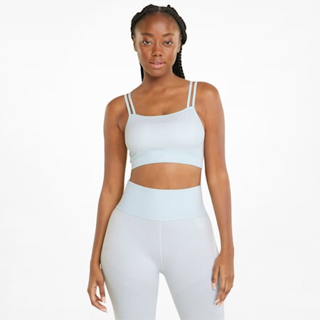 Low Impact FormKnit Women's Training Bra, Nitro Blue-Puma White, small-PHL