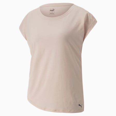 T-shirt de yoga Studio Foundation Femme, Rose Quartz Heather, small-DFA