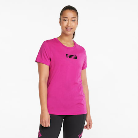 Logo Short Sleeve Women's Training Tee, Deep Orchid, small-PHL