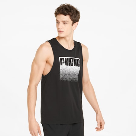 Performance Graphic Men's Training Tank Top, Puma Black, small-AUS