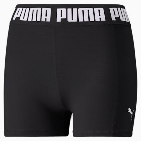 TRAIN PUMA STRONG Women's 3" Tight Training Shorts, Puma Black, small-DFA