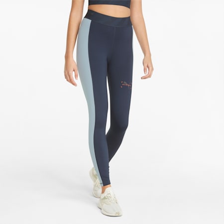 RE:Collection 7/8 Women's Training Leggings, Parisian Night-Arctic Ice, small-IND