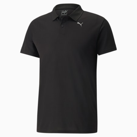 Performance Men's Training Polo Shirt, Puma Black, small-SEA