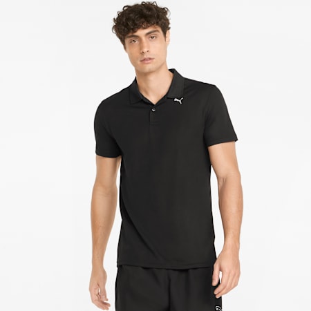 Performance Men's Training Polo Shirt, Puma Black, small-PHL