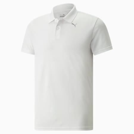 Performance Men's Training Polo Shirt, Puma White, small-IDN