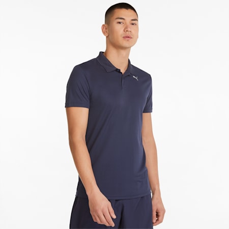 Performance Men's Training Polo Shirt, Peacoat, small-AUS