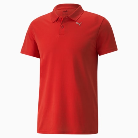 Performance Men's Training Polo Shirt, High Risk Red, small-AUS