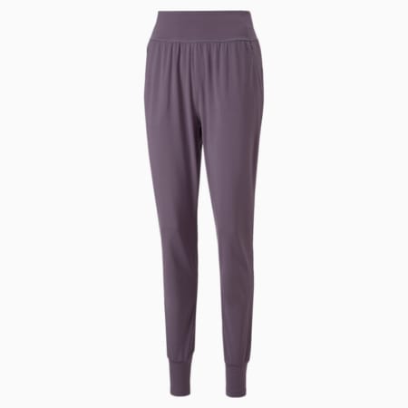 Modest Activewear Training Pants Women, Purple Charcoal, small-DFA