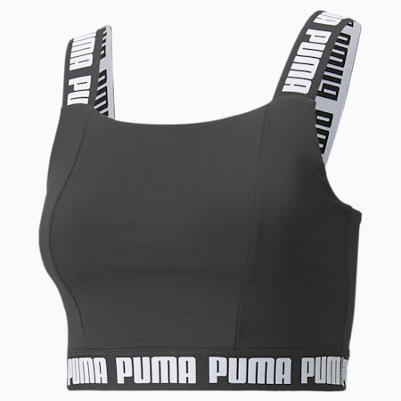 Damska krótka koszulka treningowa Strong, Puma Black, small