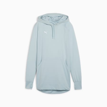 Sudadera con capucha de training para mujer Modest Activewear, Turquoise Surf, small