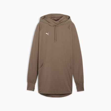 Sudadera con capucha de training para mujer Modest Activewear, Totally Taupe, small