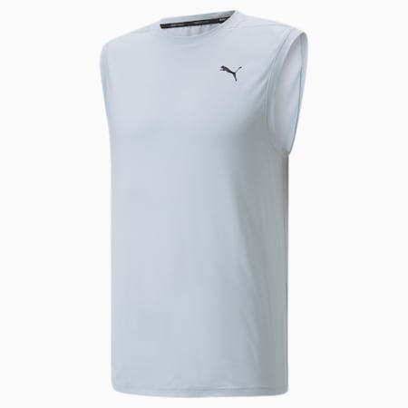 เสื้อกล้ามผู้ชาย STUDIO Mesh Training Tank Top Men, Platinum Gray, small-THA