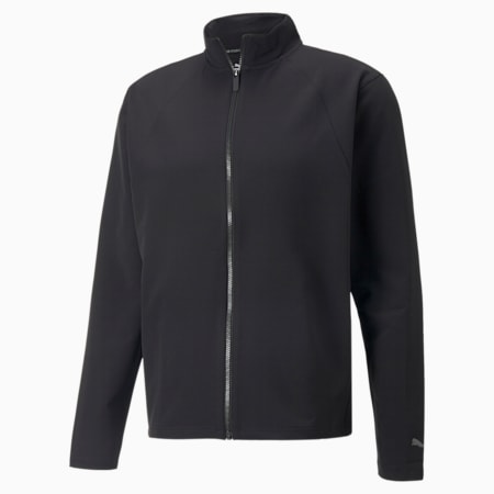 เสื้อแจ็คเก็ตออกกำลังกายผู้ชาย Studio Ultramove Training Jacket, Puma Black, small-THA