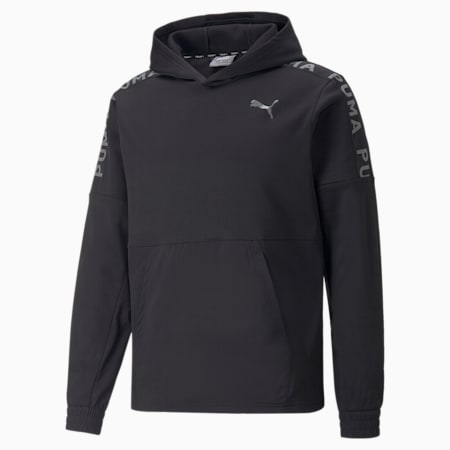 PUMA Fit PWRFleece Men's Training Hoodie, Puma Black, small-AUS