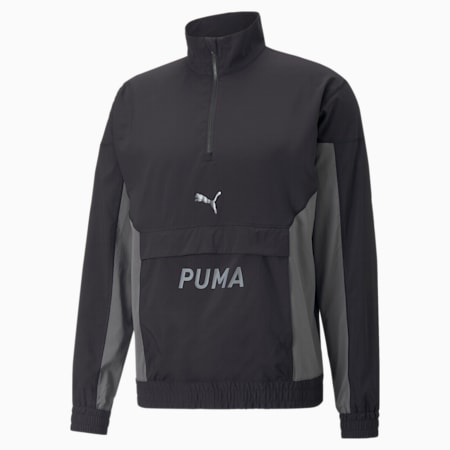 Blouson d’entraînement tissé à demi-zip Homme, Puma Black, small-DFA