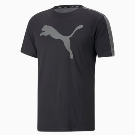 חולצת טי לאימונים עם לוגו Fit Commercial, לגברים, Puma Black, small-DFA