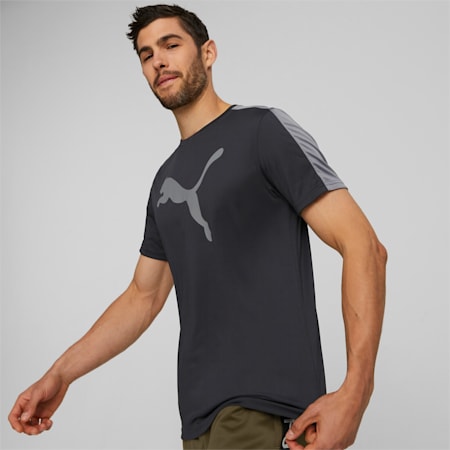 חולצת טי לאימונים עם לוגו Fit Commercial, לגברים, Puma Black, small-DFA