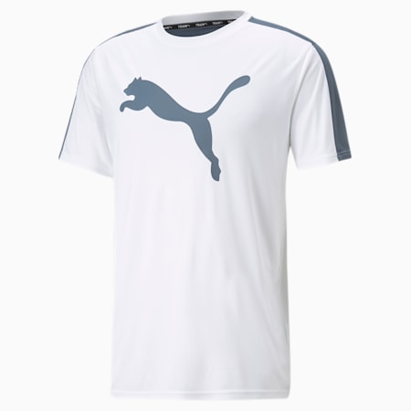 חולצת טי לאימונים עם לוגו Fit Commercial, לגברים, Puma White, small-DFA