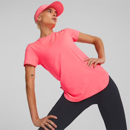T-shirt de running CLOUDSPUN Femme, Sunset Glow, small-DFA