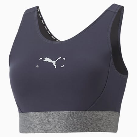 Buy Puma Mid Impact Feel It Sports Bras Women Grey online