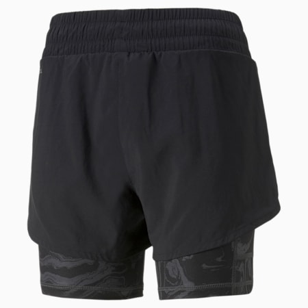 Run 2-in-1 Woven Running Shorts Women, Puma Black, small-PHL