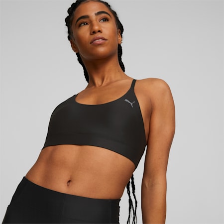 Studio Ultrabare Women's Strappy Training Bra, Puma Black, small-AUS