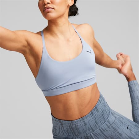 Studio Ultrabare Strappy Training Bra, Filtered Ash, small