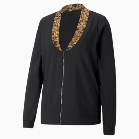 Safari Glam Training Jacket Women, Puma Black, small-SEA