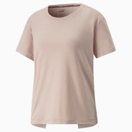 Studio Trend Training Tee Women, Rose Quartz Heather, small-PHL