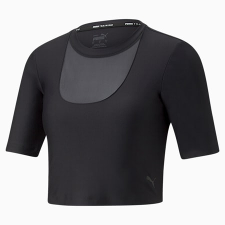 Camiseta de training para mujer Safari Glam, Puma Black, small