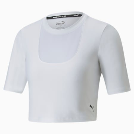 Camiseta de training para mujer Safari Glam, Puma White, small
