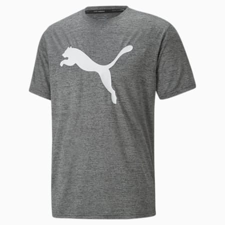 Favourite Heather Cat Men's Training Tee, Puma Black Heather, small-AUS