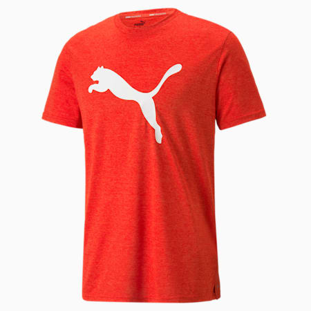 T-shirt d’entraînement Favourite Heather Cat Homme, Burnt Red Heather, small