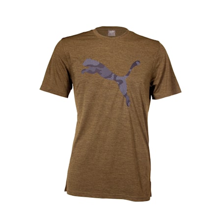 Favourite Heather Cat Training Tee Men, Deep Olive Heather, small-THA