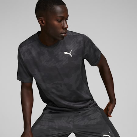 Off Season Printed Training Tee Men, Puma Black, small-SEA