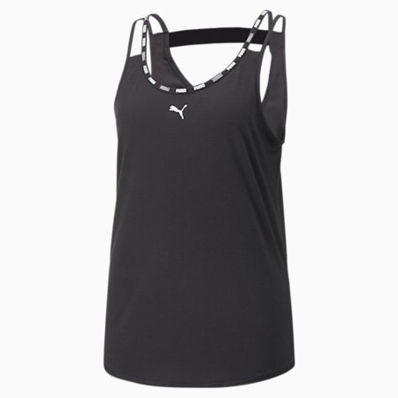Camiseta de tirantes de training para mujer Strong Tri-Blend, Puma Black, small