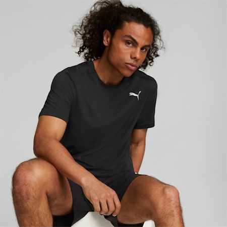 Camiseta de running para hombre CLOUDSPUN, Puma Black, small