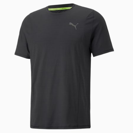 CLOUDSPUN Running Tee Men, Puma Black Heather, small-PHL