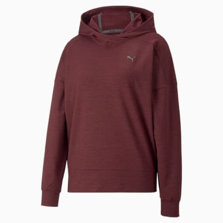 Cloudspun Women's Training Hoodie, Aubergine Heather, small-AUS