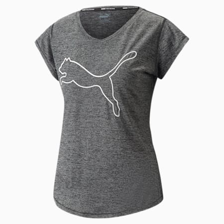 חולצת ספורט Favourite Heather Cat לנשים, Puma Black Heather, small-DFA