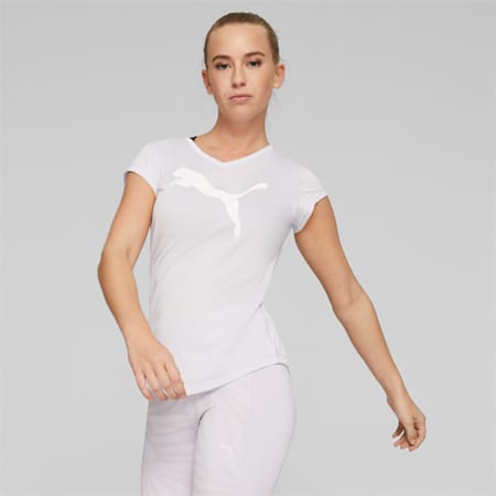 Favourite Heather Cat Trainings-T-Shirt für Damen, Spring Lavender Heather, small