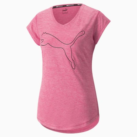 Favourite Heather Cat Training Tee Women, Sunset Pink Heather-outline CAT, small-GBR