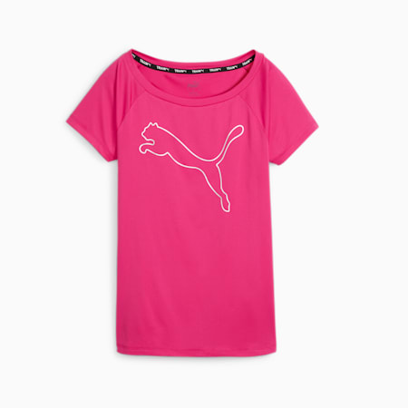 Favourite Jersey Cat Trainings-T-Shirt Damen, Garnet Rose, small