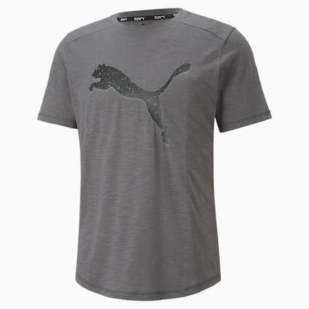 Performance Logo Short Sleeve Men's Running Tee, CASTLEROCK, small-NZL