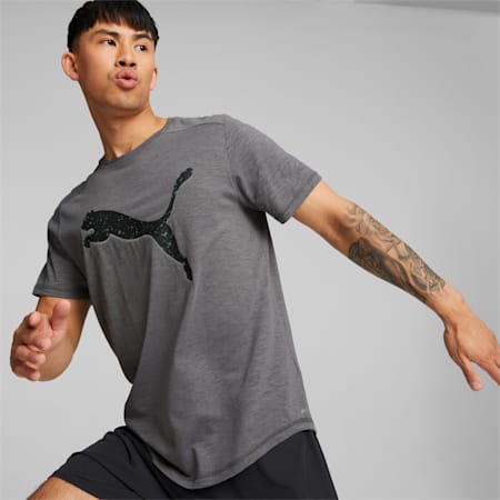 Performance Logo Short Sleeve Running Tee Men, CASTLEROCK, small-SEA