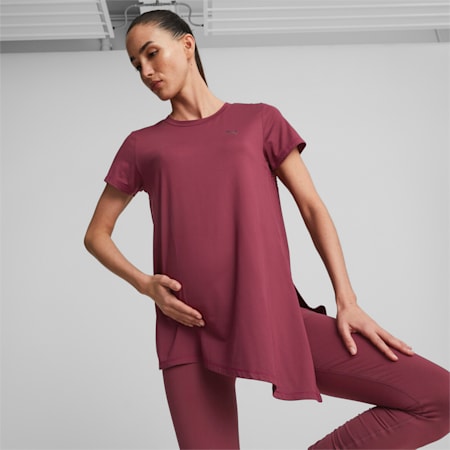 Maternity Studio oversized trainings-T-shirt voor dames, Dark Jasper, small